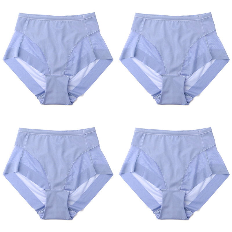 🎁Compra 1 y llévate 3 gratis (4 piezas)⏳Braguitas moldeadoras sin costuras de seda helada con cintura alta
