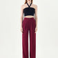 Pantalones de traje sueltos casuales de cuerpo entero para mujer