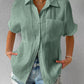 🔥2024 Camisa Cuello Casual Blusa Abotonada Suelta