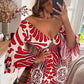 💃Hot Sale🔥Vintage floral suéter con mangas de volantes con mangas de volantes