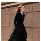 👗Vestido largo de mujer estilo francés Hepburn