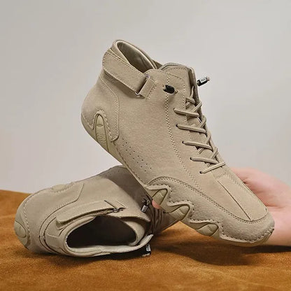 Botas altas de ante hechas a mano