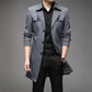 Abrigo trench estilo business de largo medio