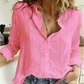 Camisa de lino para señora - Compre 3 envío gratis