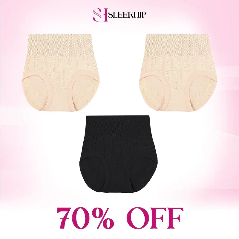 💞REBAJAS 70 % DE DESCUENTO - Braguitas impermeables de cintura alta que controlan el abdomen y realzan los glúteos