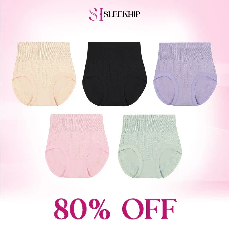 💞REBAJAS 70 % DE DESCUENTO - Braguitas impermeables de cintura alta que controlan el abdomen y realzan los glúteos