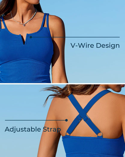 💃Summer Cool Deal-50% OFF🌊🎨Tummy Control Two-Piece Tankini Set
