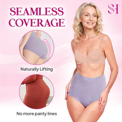 💞REBAJAS 70 % DE DESCUENTO - Braguitas impermeables de cintura alta que controlan el abdomen y realzan los glúteos
