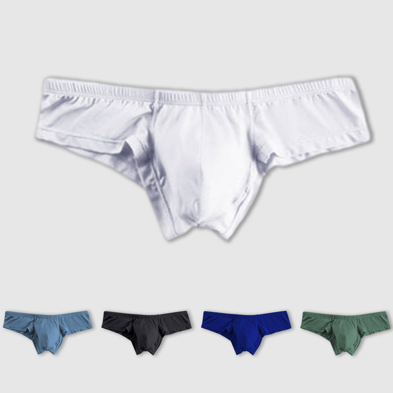 🔥Compre 2 y llévese 1 gratis 🔥Calzoncillos de color liso transpirables y de cintura baja para hombre