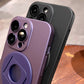 [Mejor Regalo Para Teléfono] Funda Magnética Mate para iPhone con Soporte Invisible Giratorio de 360°