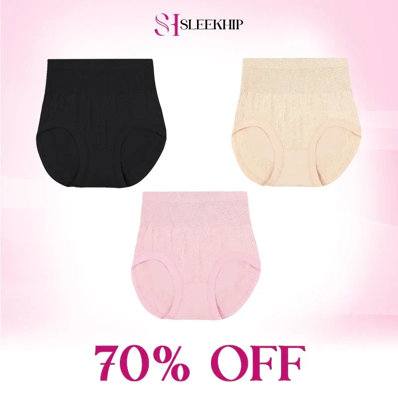 💞REBAJAS 70 % DE DESCUENTO - Braguitas impermeables de cintura alta que controlan el abdomen y realzan los glúteos