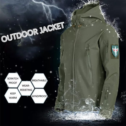 ⏰🔥 ¡OFERTA 50% OFF! 🧥🌧️ Chaqueta Softshell Impermeable para Hombre – Cortavientos, Forro Polar Cálido y Diseño Táctico para Exterior