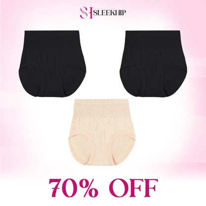 💞REBAJAS 70 % DE DESCUENTO - Braguitas impermeables de cintura alta que controlan el abdomen y realzan los glúteos