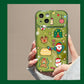 🎅🎄Christmas Tree Pendant Flip Mirror Case Cover för iPhone
