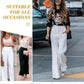 Pantalones informales de pierna ancha para mujer💞 Compre 3 envío gratis💞