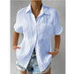 🔥2024 Camisa Cuello Casual Blusa Abotonada Suelta