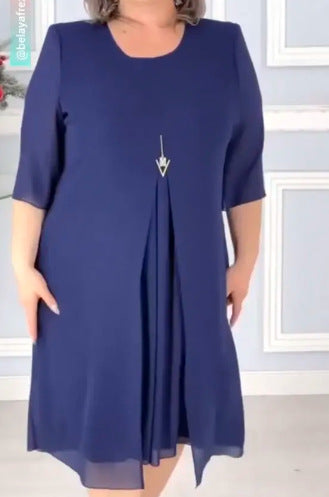 🔥2024 HOT SALE💃 Elegante Vestido Casual Suelto de Talle Alto