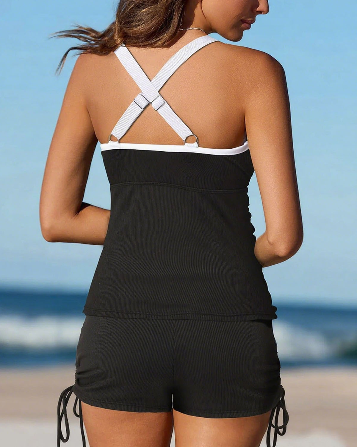 💃Summer Cool Deal-50% OFF🌊🎨Tummy Control Two-Piece Tankini Set