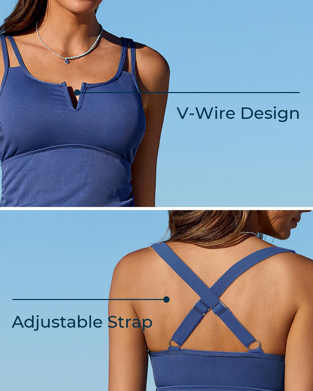 💃Summer Cool Deal-50% OFF🌊🎨Tummy Control Two-Piece Tankini Set