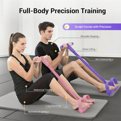 💎Faixa Elástica com Pedal para Exercícios