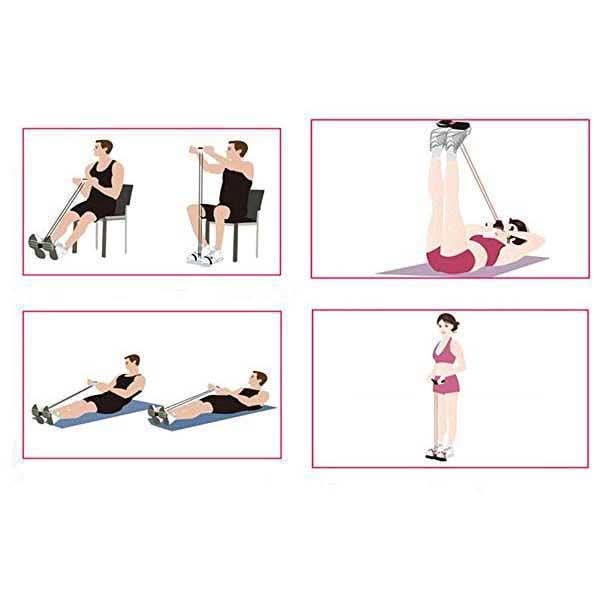 💎Faixa Elástica com Pedal para Exercícios