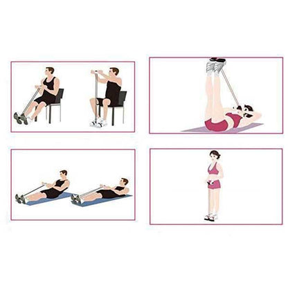 💎Faixa Elástica com Pedal para Exercícios