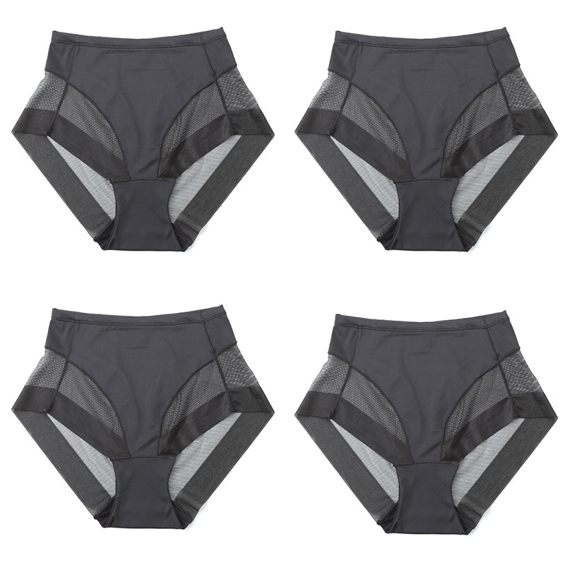 🎁Compra 1 y llévate 3 gratis (4 piezas)⏳Braguitas moldeadoras sin costuras de seda helada con cintura alta