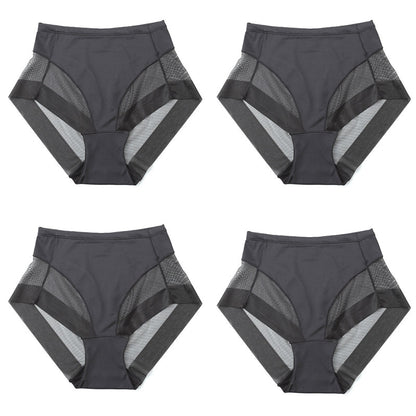 🎁Compra 1 y llévate 3 gratis (4 piezas)⏳Braguitas moldeadoras sin costuras de seda helada con cintura alta