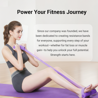 💎Faixa Elástica com Pedal para Exercícios