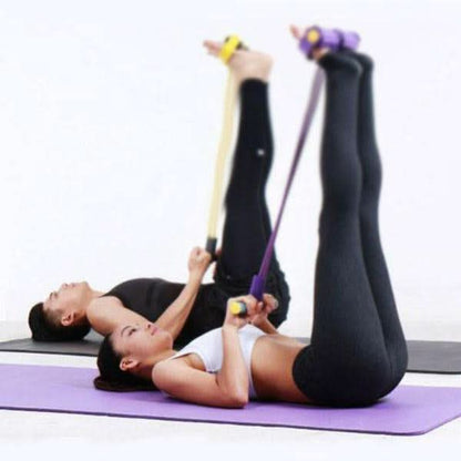 💎Faixa Elástica com Pedal para Exercícios