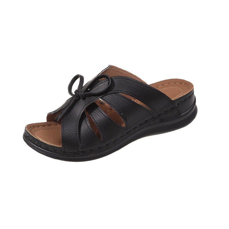 🔥Últimos 1 días 49% de descuento 🔥Sandalias cómodas con lazo para mujer