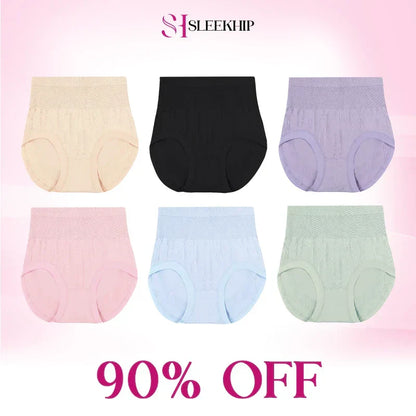 💞REBAJAS 70 % DE DESCUENTO - Braguitas impermeables de cintura alta que controlan el abdomen y realzan los glúteos