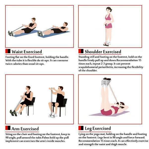💎Faixa Elástica com Pedal para Exercícios