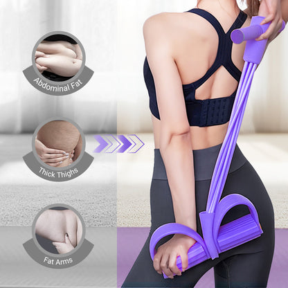 💎Faixa Elástica com Pedal para Exercícios
