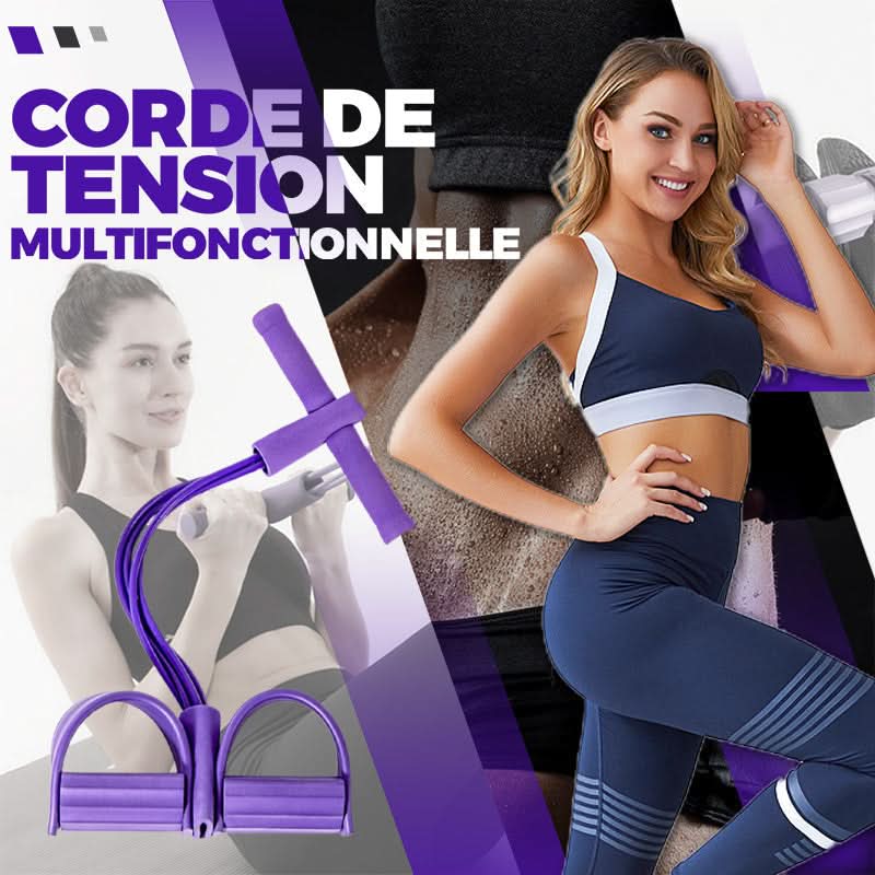 💎Faixa Elástica com Pedal para Exercícios