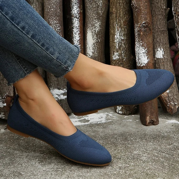 🔥Promoción de último día 50% OFF - Zapatos ortopédicos planos transpirables para mujer