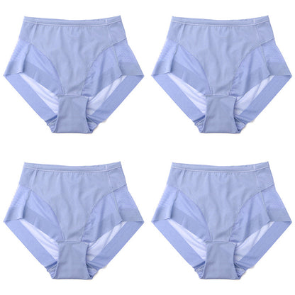 🎁Compra 1 y llévate 3 gratis (4 piezas)⏳Braguitas moldeadoras sin costuras de seda helada con cintura alta