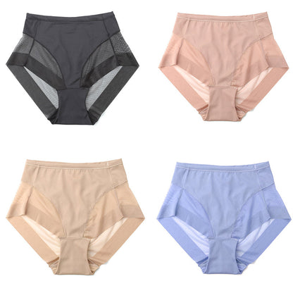 🎁Compra 1 y llévate 3 gratis (4 piezas)⏳Braguitas moldeadoras sin costuras de seda helada con cintura alta