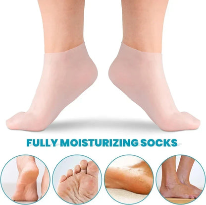 🎁Compre 3 y llévese 2 gratis🎁Mascarilla hidratante para pies, calcetines exfoliantes de silicona, calcetines protectores de playa