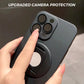 [Mejor Regalo Para Teléfono] Funda Magnética Mate para iPhone con Soporte Invisible Giratorio de 360°