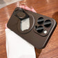[Mejor Regalo Para Teléfono] Funda Magnética Mate para iPhone con Soporte Invisible Giratorio de 360°