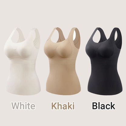 🎊Pre-venta de Navidad🎊[Regalo para mujer] Tops de tirantes térmicos para mujer con sujetador incorporado.
