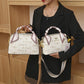 💝👜Bolso satchel estampado vintage para mujer✨💗