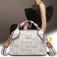 💝👜Bolso satchel estampado vintage para mujer✨💗