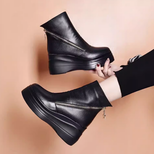 💕【El mejor regalo para tu mejor amiga】🎁Botines de piel sintética para mujer👢🥰💕