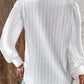 Camisa holgada de encaje con cuello en V y manga larga para mujer 🎁Compre 3 envío gratis
