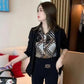 🎁Oferta Día de la Madre 50% DESCUENTO⏳Camisa de 2 piezas con estampado de empalme para mujer