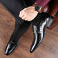 Zapatos de cocodrilo cómodos y lujosos para hombres
