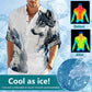 Camisa de Moda para Hombre con Estampado de Animal