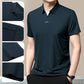 🔥Por tiempo limitado verano 49% de descuento⏳Camiseta informal sin arrugas transpirable con solapa para hombre